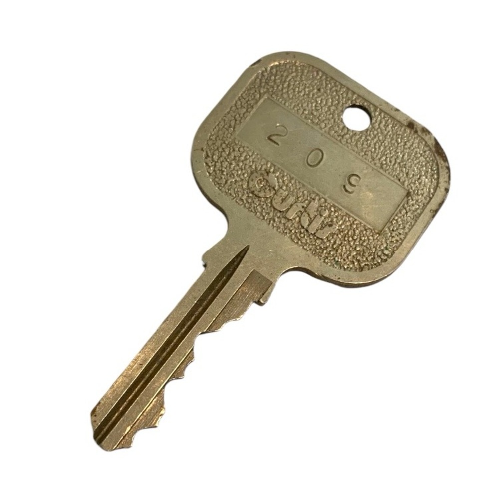 Vintage Curtis Hotel Motel Key Room 209